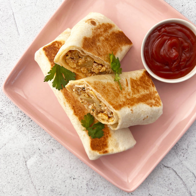 High Protein Breakfast Burrito